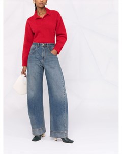 Широкие джинсы с завышенной талией Victoria beckham
