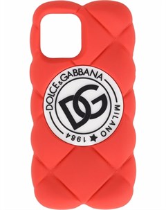 Стеганый чехол для iPhone 12 Pro Max с логотипом DG Dolce&gabbana