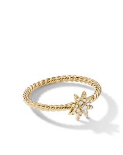 Кольцо Starburst из желтого золота с бриллиантами David yurman