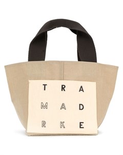 Trademark двухсторонняя сумка тоут маленького размера нейтральные цвета Trademark