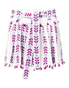 Dodo bar or плиссированная юбка с вышивкой m фиолетовый Dodo bar or