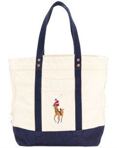 Polo ralph lauren сумка шоппер с логотипом нейтральные цвета Polo ralph lauren