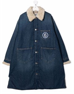 Длинная джинсовая куртка Mm6 maison margiela kids