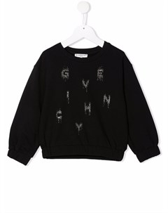 Толстовка с логотипом и блестками Givenchy kids