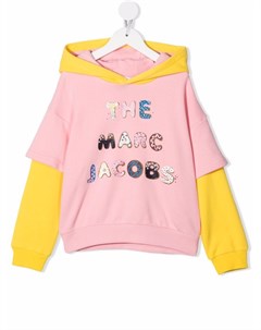 Многослойное худи с логотипом The marc jacobs kids