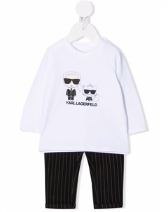 Спортивный костюм с графичным принтом Karl lagerfeld kids