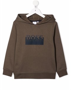 Толстовка с капюшоном и логотипом Boss kidswear