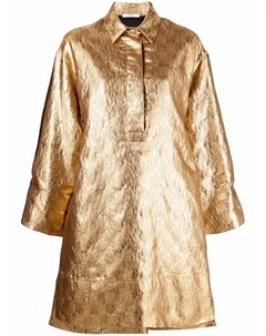 Платье рубашка с эффектом металлик Odeeh