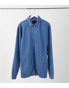 Синяя oversized куртка Харрингтон Tall Asos design