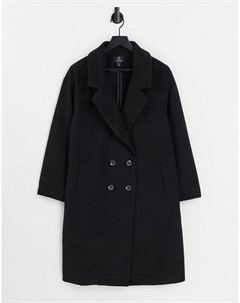 Черное пальто Threadbare