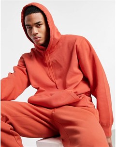 Окрашенный худи выгоревшего оранжевого цвета Premium Sweats Adidas originals