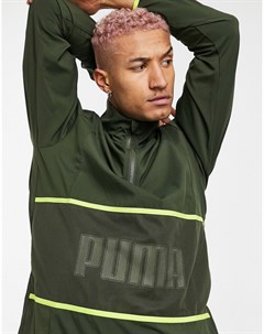 Зеленая спортивная куртка с графическим принтом Training Puma