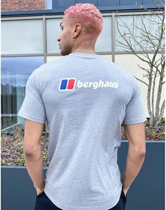 Серая футболка с логотипом спереди и сзади Berghaus