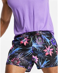 Ярко фиолетовые шорты для плавания Tan Weekday