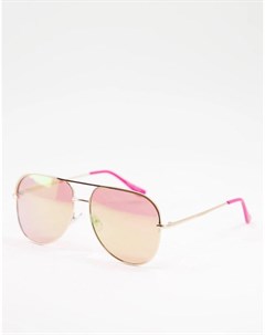 Розовые солнцезащитные очки авиаторы x Barbie Skinnydip