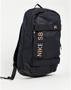 Черный рюкзак для скейтбординга с мозаичным логотипом Courthouse Skate Nike sb