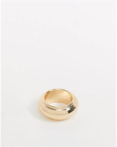 Золотистое массивное кольцо Asos design