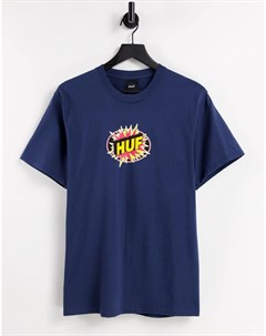 Темно синяя футболка с логотипом TNT Huf
