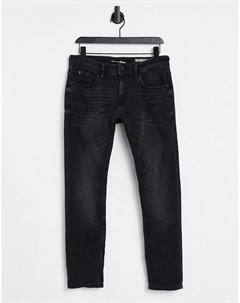 Черные выбеленные джинсы прямого кроя Andean Tom tailor