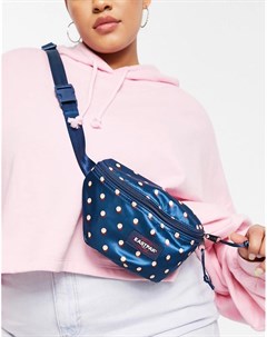 Темно синяя сумка кошелек на пояс в горошек Luxe Eastpak