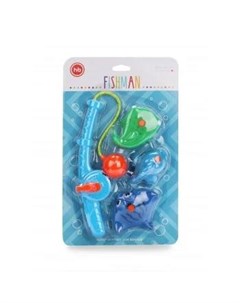 Набор игрушек для ванной Fishman синий Happy baby