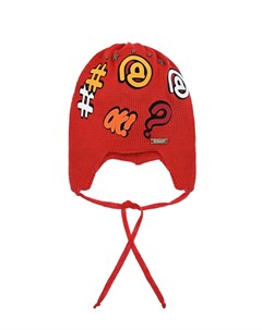 Красная шапка с разноцветными знаками Il trenino
