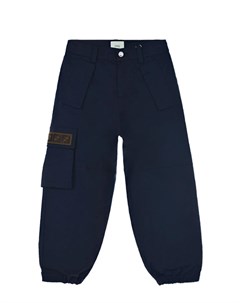 Синие брюки с карманом карго Fendi