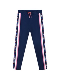Синие спортивные брюки с розовыми лампасами детские Marc jacobs (the)