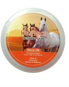 Крем для лица и тела на основе лошадиного жира natural skin horse oil nourishing cream Deoproce