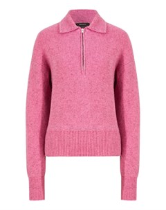 Розовый свитер из хлопка Isabel marant
