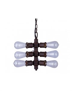 Светильник подвесной tesla nine коричневый 35 см Desondo