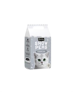 Snow Peas наполнитель для туалета кошки биоразлагаемый на основе горохового шрота с акивированным уг Kit cat