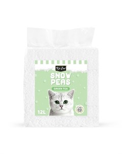 Snow Peas наполнитель для туалета кошки биоразлагаемый на основе горохового шрота с ароматом зеленог Kit cat