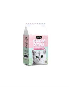 Snow Peas Cotton Candy наполнитель для туалета кошки биоразлагаемый на основе горохового шрота Сахар Kit cat