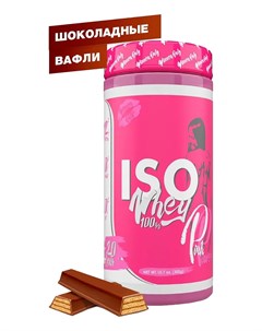 ISO WHEY 100 изолят сывороточного протеина вкус Вафли в Шоколаде 300 г Pinkpower