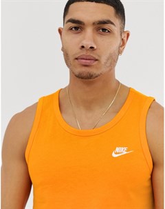 Оранжевая майка Nike