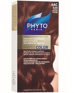 Фитосольба Фитоколор Краска для волос 6AC Темный блонд медь красное дерево Phyto