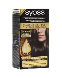 Oleo Intense Краска для волос 2 10 Чёрно каштановый 50мл Syoss