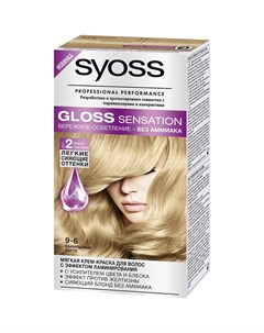 Gloss Sensation Краска для волос 9 6 Ванильный латте 115 мл Syoss