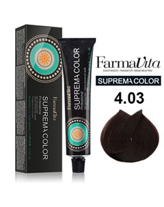 4 03 краска для волос теплый каштан SUPREMA 60 мл Farmavita