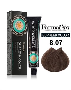 8 07 краска для волос холодный светлый блондин SUPREMA 60 мл Farmavita