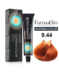 9 44 краска для волос темный блондин золотисто медный SUPREMA 60 мл Farmavita