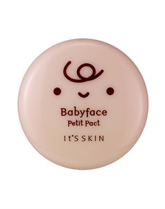 Пудра компактная Бейбифейс Петит 02 песочный Babyface Petit Pact 02 Natural Beige 5 г It's skin