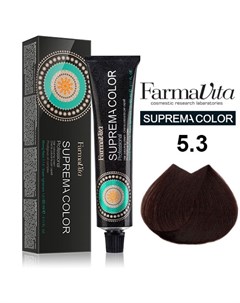 5 3 краска для волос светло каштановый золотистый SUPREMA 60 мл Farmavita