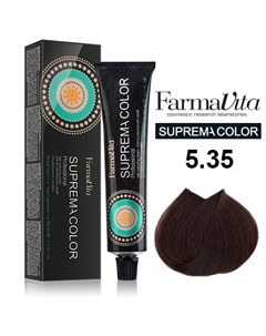 5 35 краска для волос светло каштановый шоколадный SUPREMA 60 мл Farmavita