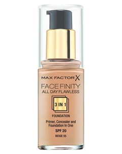 Основа тональная 55 Facefinity All Day Flawless 3 in 1 beige Max factor