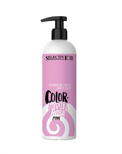 Краска ухаживающая прямого действия с кератином для волос розовый COLOR TWISTER 300 мл Selective professional