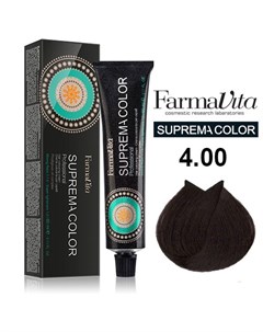 4 00 краска для волос насыщенный каштановый SUPREMA 60 мл Farmavita
