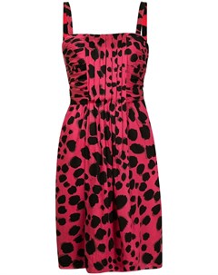 Платье с леопардовым принтом Moschino pre-owned