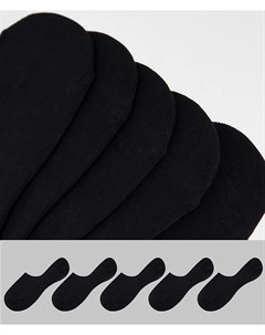 Набор из 5 пар черных невидимых носков Burton Burton menswear
